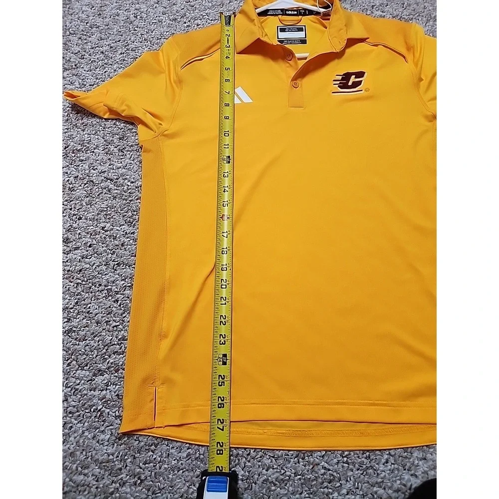 Central Michigan Mens Small Adidas Golf Polo‎ Performance Team Issued NWT